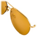 Linda Farrow - 624 C1 Aviator Sunglasses - Yellow Gold - Linda Farrow Eyewear