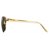 Linda Farrow - 538 C4 Browline Sunglasses - Yellow Gold - Linda Farrow Eyewear