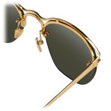 Linda Farrow - 538 C4 Browline Sunglasses - Yellow Gold - Linda Farrow Eyewear