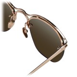 Linda Farrow - 538 C6 Browline Sunglasses - Rose Gold - Linda Farrow Eyewear