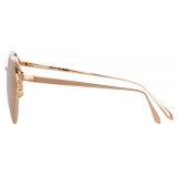 Linda Farrow - 804 C3 Aviator Sunglasses - Rose Gold - Linda Farrow Eyewear