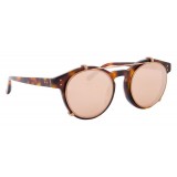 Linda Farrow - Occhiali da Sole Ovali 569 C3 - Oro - Linda Farrow Eyewear