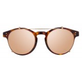 Linda Farrow - Occhiali da Sole Ovali 569 C3 - Oro - Linda Farrow Eyewear