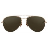 Linda Farrow - 543 C6 Aviator Sunglasses - Rose Gold - Linda Farrow Eyewear