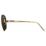 Linda Farrow - 543 C6 Aviator Sunglasses - Rose Gold - Linda Farrow Eyewear