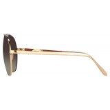 Linda Farrow - 501 C6 Aviator Sunglasses - Rose Gold - Linda Farrow Eyewear