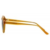 Linda Farrow - 40 C10 Oval Sunglasses - Translucent Honey - Linda Farrow Eyewear