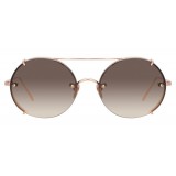 Linda Farrow - 730 C7 Oval Sunglasses - Rose Gold - Linda Farrow Eyewear