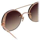 Linda Farrow - 730 C7 Oval Sunglasses - Rose Gold - Linda Farrow Eyewear