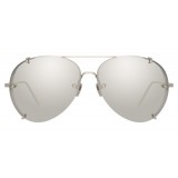 Linda Farrow - 729 C2 Aviator Sunglasses - White Gold - Linda Farrow Eyewear