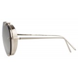 Linda Farrow - 729 C2 Aviator Sunglasses - White Gold - Linda Farrow Eyewear