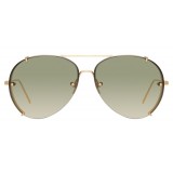 Linda Farrow - 729 C5 Aviator Sunglasses - Yellow Gold - Linda Farrow Eyewear