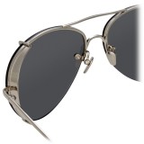 Linda Farrow - 729 C2 Aviator Sunglasses - White Gold - Linda Farrow Eyewear