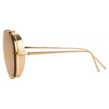 Linda Farrow - 729 C1 Aviator Sunglasses - Yellow Gold - Linda Farrow Eyewear