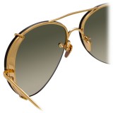 Linda Farrow - 729 C5 Aviator Sunglasses - Yellow Gold - Linda Farrow Eyewear