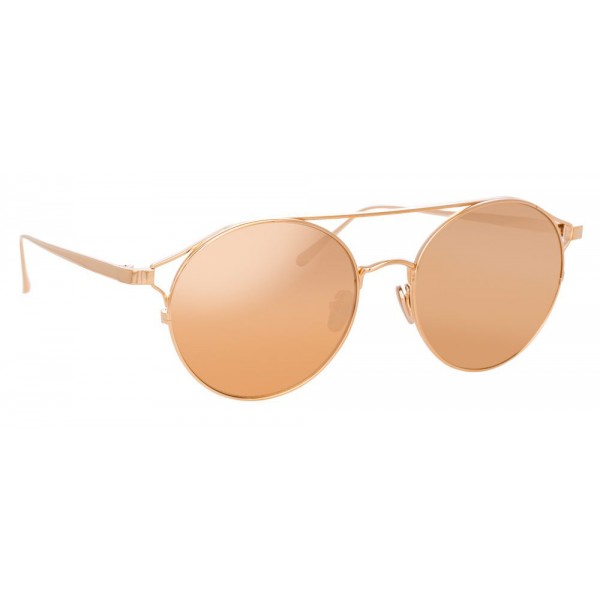 Linda Farrow - 825 C3 Oval Sunglasses - Rose Gold - Linda Farrow Eyewear