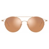 Linda Farrow - 825 C3 Oval Sunglasses - Rose Gold - Linda Farrow Eyewear