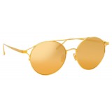 Linda Farrow - 825 C1 Oval Sunglasses - Yellow Gold - Linda Farrow Eyewear