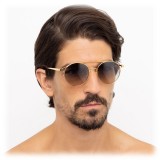 Linda Farrow - 825 C7 Oval Sunglasses - Yellow Gold - Linda Farrow Eyewear