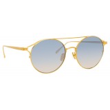 Linda Farrow - 825 C7 Oval Sunglasses - Yellow Gold - Linda Farrow Eyewear