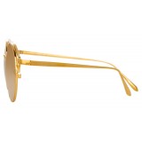 Linda Farrow - 825 C1 Oval Sunglasses - Yellow Gold - Linda Farrow Eyewear