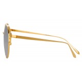 Linda Farrow - 825 C7 Oval Sunglasses - Yellow Gold - Linda Farrow Eyewear