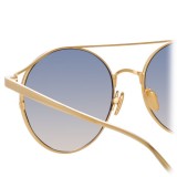 Linda Farrow - 825 C7 Oval Sunglasses - Yellow Gold - Linda Farrow Eyewear