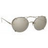 Linda Farrow - 730 C2 Oval Sunglasses - White Gold - Linda Farrow Eyewear