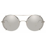 Linda Farrow - 730 C2 Oval Sunglasses - White Gold - Linda Farrow Eyewear