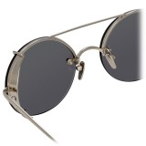 Linda Farrow - 730 C2 Oval Sunglasses - White Gold - Linda Farrow Eyewear