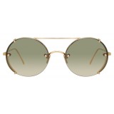 Linda Farrow - 730 C5 Oval Sunglasses - Yellow Gold - Linda Farrow Eyewear