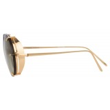 Linda Farrow - 730 C5 Oval Sunglasses - Yellow Gold - Linda Farrow Eyewear