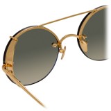 Linda Farrow - 730 C5 Oval Sunglasses - Yellow Gold - Linda Farrow Eyewear