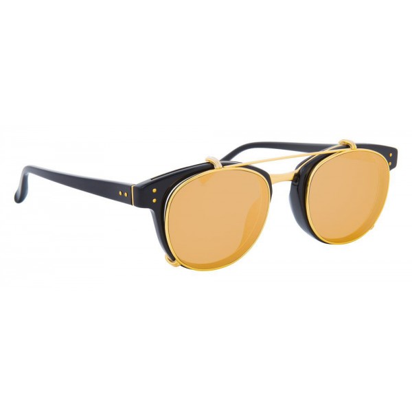 Linda Farrow - Occhiali da Sole D-Frame 581 C1 - Neri - Linda Farrow Eyewear