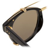 Linda Farrow - 581 C1 D-Frame Sunglasses - Black - Linda Farrow Eyewear