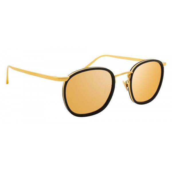 Linda Farrow - Occhiali da Sole Ovali 562 C13 - Nero - Linda Farrow Eyewear