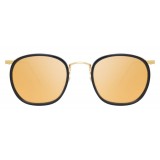 Linda Farrow - Occhiali da Sole Ovali 562 C13 - Nero - Linda Farrow Eyewear