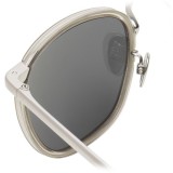 Linda Farrow - 562 C4 Oval Sunglasses - Clear - Linda Farrow Eyewear