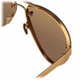 Linda Farrow - 375 C8 Aviator Sunglasses - Yellow Gold - Linda Farrow Eyewear