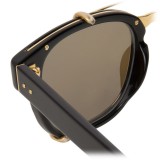 Linda Farrow - 584 C1 Rectangular Sunglasses - Black - Linda Farrow Eyewear