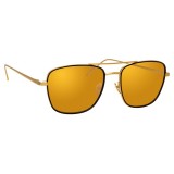 Linda Farrow - 559 C1 Aviator Sunglasses - Yellow Gold & Black - Linda Farrow Eyewear