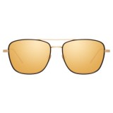 Linda Farrow - 559 C1 Aviator Sunglasses - Yellow Gold & Black - Linda Farrow Eyewear