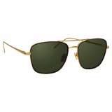 Linda Farrow - 559 C4 Aviator Sunglasses - Yellow Gold and Tortoiseshell - Linda Farrow Eyewear