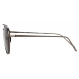 Linda Farrow - 739 C6 Aviator Sunglasses - Nickel & Black - Linda Farrow Eyewear