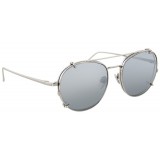 Linda Farrow - 646 C2 Oval Sunglasses - White Gold - Linda Farrow Eyewear