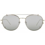 Linda Farrow - 646 C2 Oval Sunglasses - White Gold - Linda Farrow Eyewear