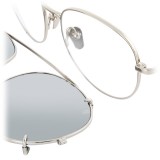 Linda Farrow - 646 C2 Oval Sunglasses - White Gold - Linda Farrow Eyewear