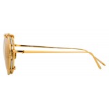 Linda Farrow - 646 C1 Oval Sunglasses - Yellow Gold - Linda Farrow Eyewear