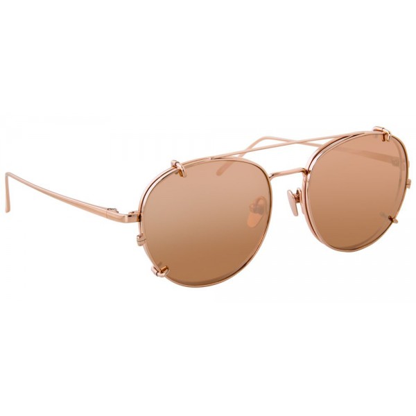 Linda Farrow - 646 C3 Oval Sunglasses - Rose Gold - Linda Farrow Eyewear