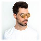 Linda Farrow - 646 C1 Oval Sunglasses - Yellow Gold - Linda Farrow Eyewear